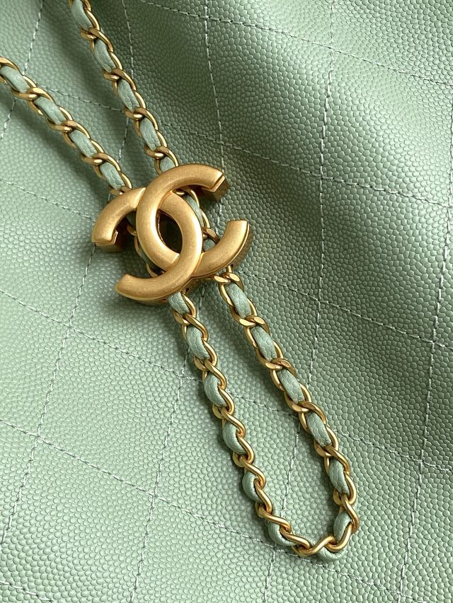 CC original grained calfskin 25 medium handbag AS5311 green