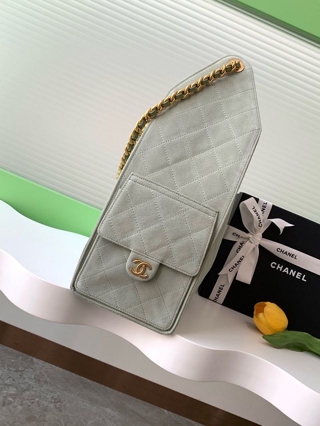 CC original suede 25 medium handbag AS5311 light green