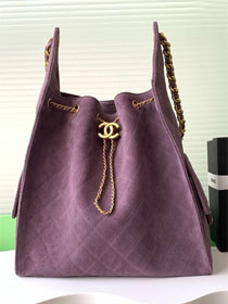CC original suede 25 medium handbag AS5311 purple