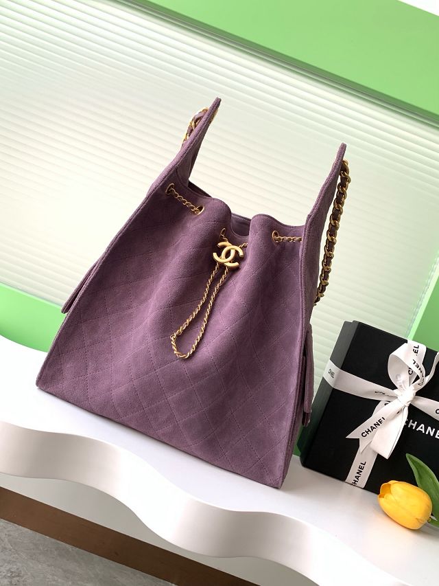 CC original suede 25 medium handbag AS5311 purple