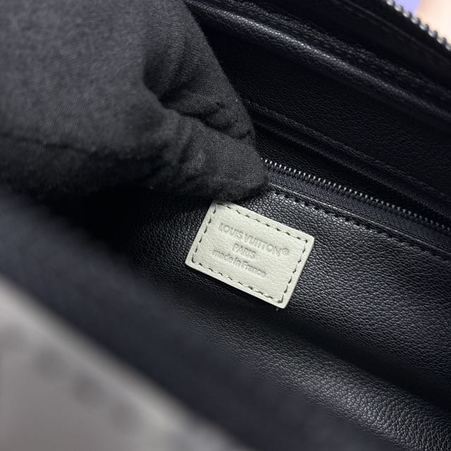 Louis vuitton original calfskin dopp kit toilet pouch M44494 grey