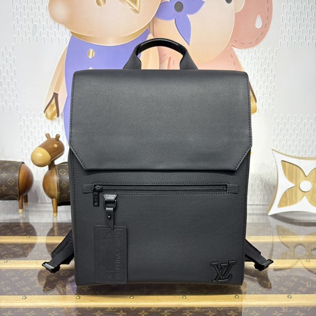 Louis vuitton original calfskin fastline backpack M21367 black