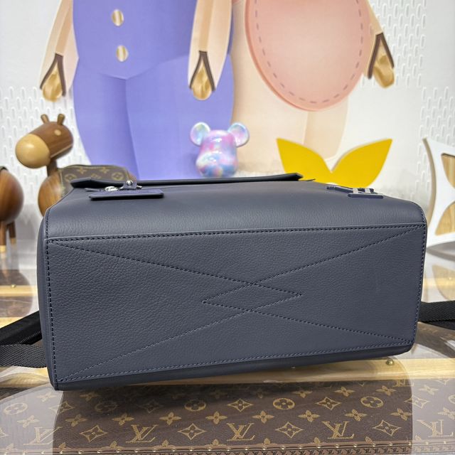 Louis vuitton original calfskin fastline backpack M21367 blue