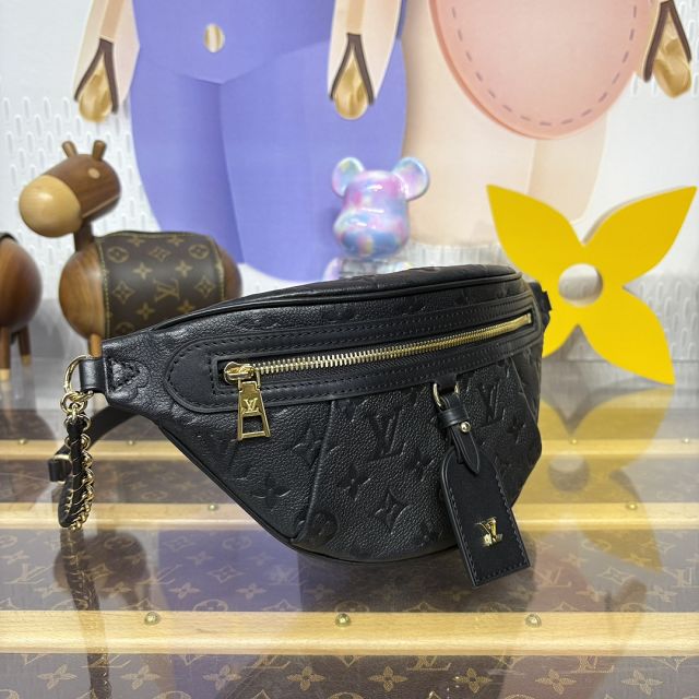 Louis vuitton original calfskin high rise bumbag PM M14353 black