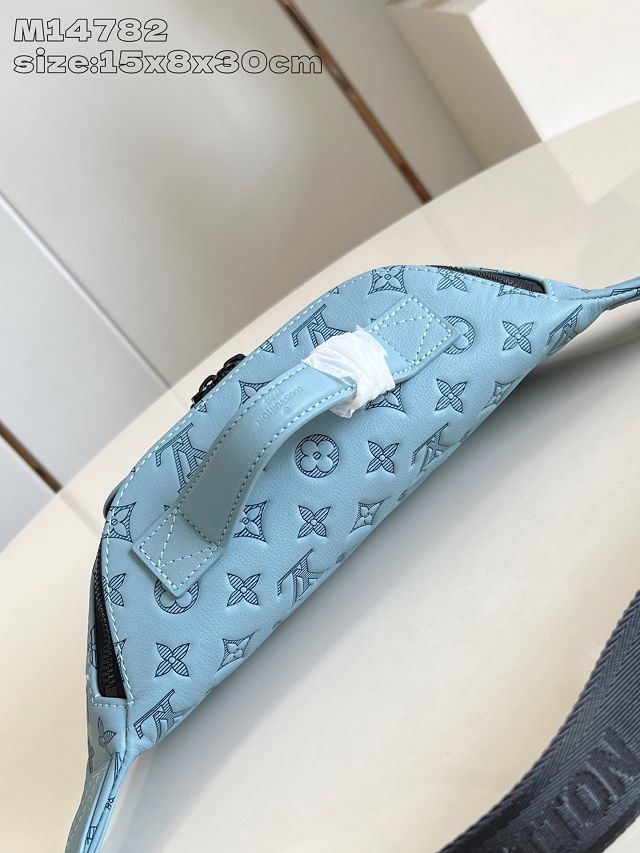 Louis vuitton original calfskin rush bumbag M14782 water blue