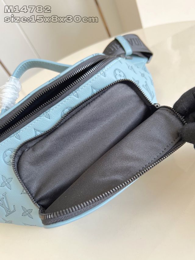 Louis vuitton original calfskin rush bumbag M14782 water blue