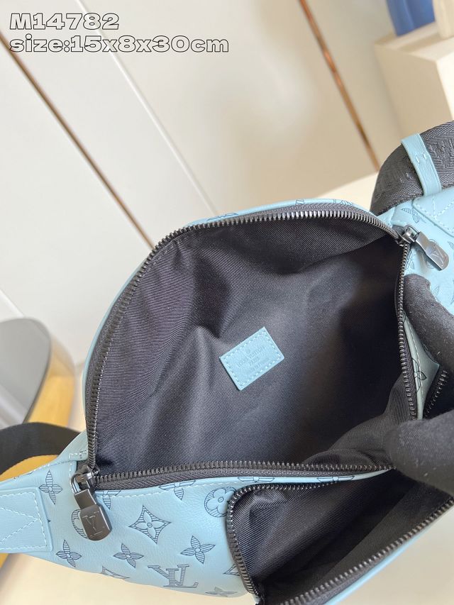 Louis vuitton original calfskin rush bumbag M14782 water blue