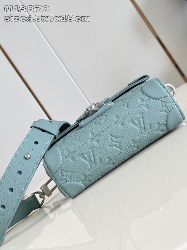 Louis vuitton original calfskin soul trunk M13870 water green
