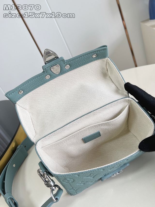 Louis vuitton original calfskin soul trunk M13870 water green