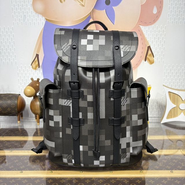 Louis vuitton original damier ebene christopher backpack mm M14952
