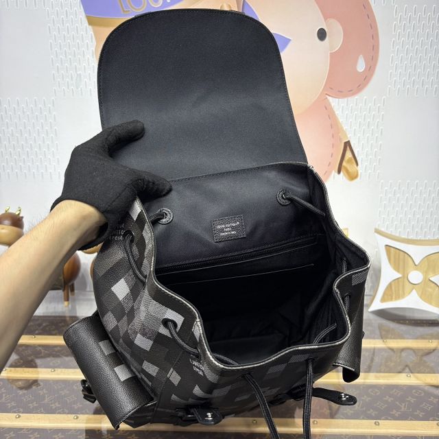 Louis vuitton original damier ebene christopher backpack mm M14952