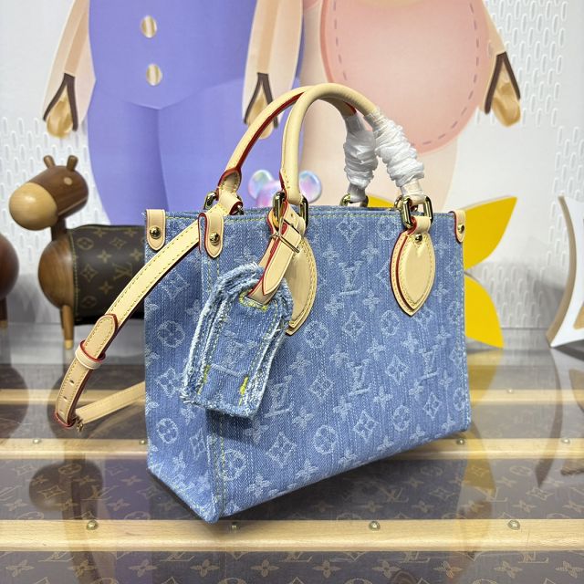 Louis vuitton original denim onthego pm M14633 blue