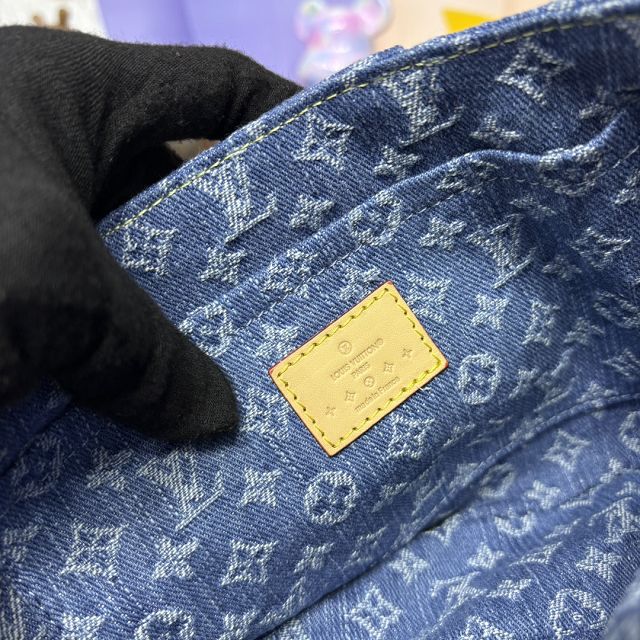 Louis vuitton original denim sunset bag M46829 blue