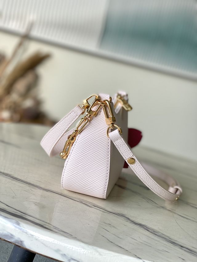 Louis vuitton original epi leather marellini bag M13101 white