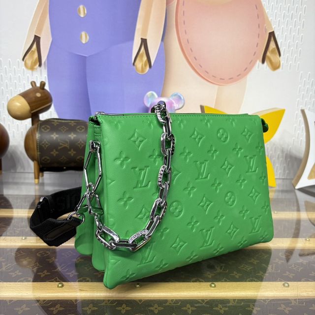 Louis vuitton original lambskin coussin pm bag M20760 green