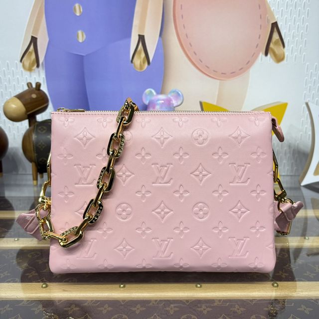 Louis vuitton original lambskin coussin pm bag M20760 light pink