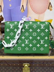 Louis vuitton original lambskin coussin pm bag M20843 green