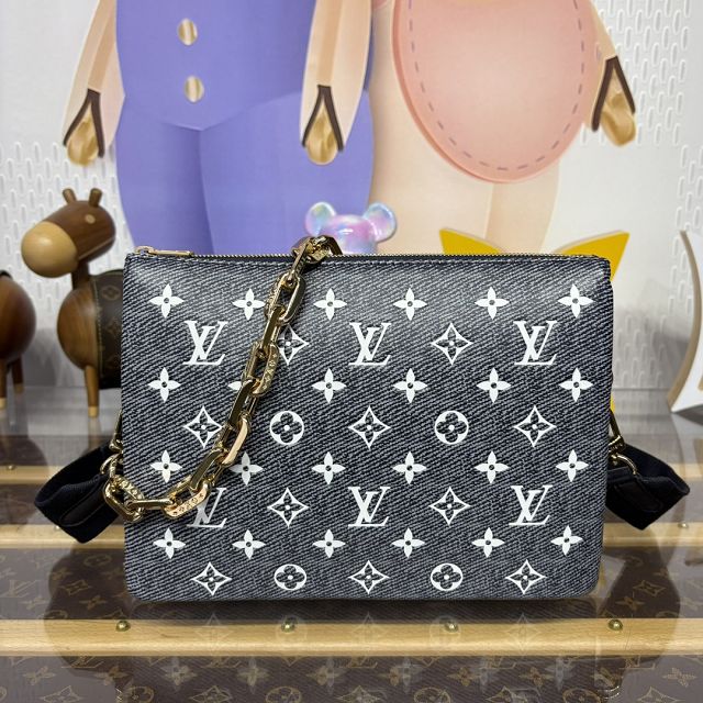 Louis vuitton original lambskin coussin pm bag M23071 dark blue