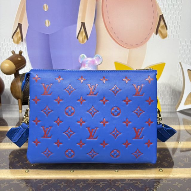 Louis vuitton original lambskin coussin pm bag M57790 blue