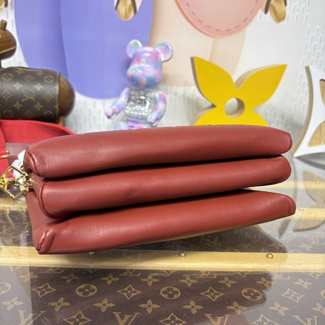 Louis vuitton original lambskin coussin pm bag M57790 bordeaux