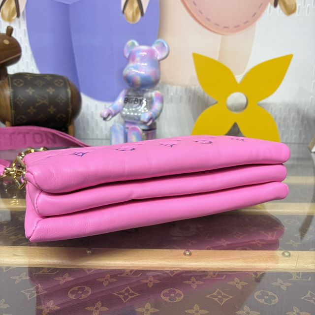 Louis vuitton original lambskin coussin pm bag M57790 rose red