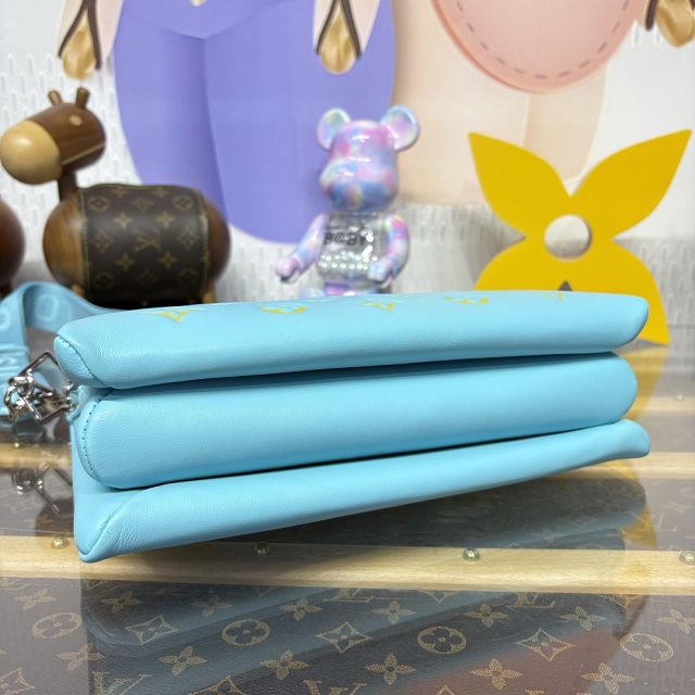 Louis vuitton original lambskin coussin pm bag M59392 blue