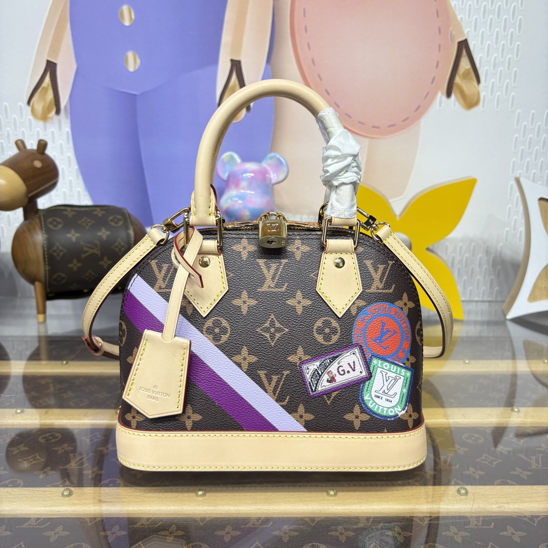 Louis vuitton original monogram canvas alma BB handbag P01917