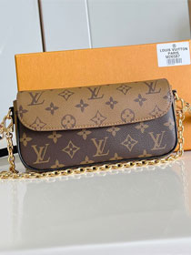 Louis vuitton original monogram reverse wallet on chain Ivy M26587