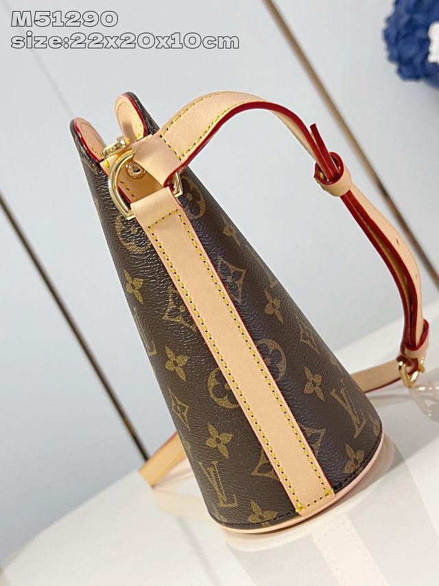 Louis vuitton monogram canvas bucket noe M51290 blue