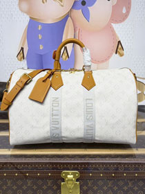 Louis vuitton monogram canvas keepall 45 M14838 white