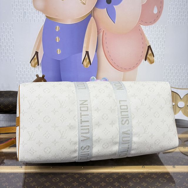 Louis vuitton monogram canvas keepall 45 M14838 white