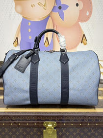 Louis vuitton monogram canvas keepall 50 M14837 blue