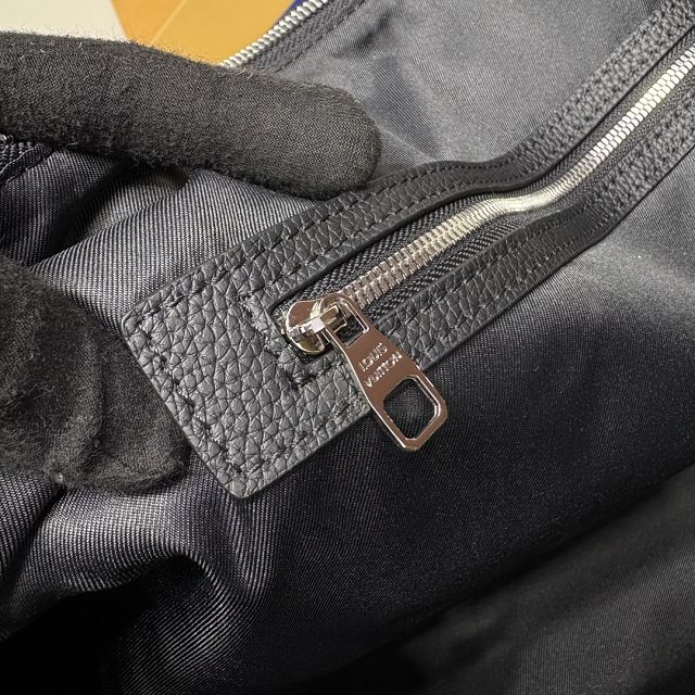 Louis vuitton monogram denim keepall 50 M13966 black