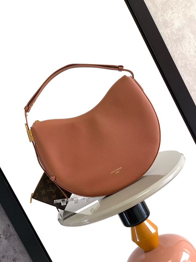 Louis vuitton original calfskin low key cookie MM M14642 brown