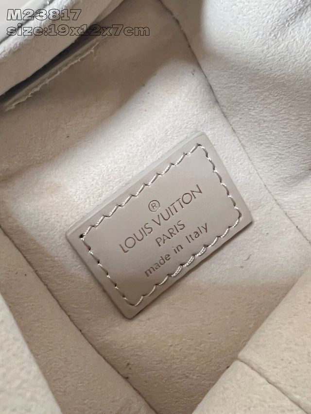 Louis vuitton original calfskin side trunk pm M14571 biscuit