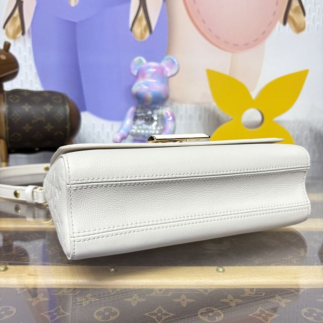 Louis vuitton original calfskin twist MM slim M14341 white
