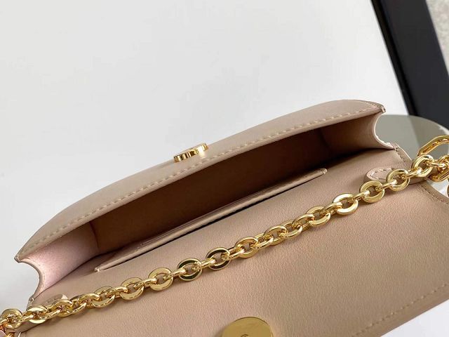 Louis vuitton original calfskin wallet on chain bloom M14581 apricot