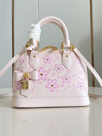 Louis vuitton original epi leather alma BB M13104 light pink