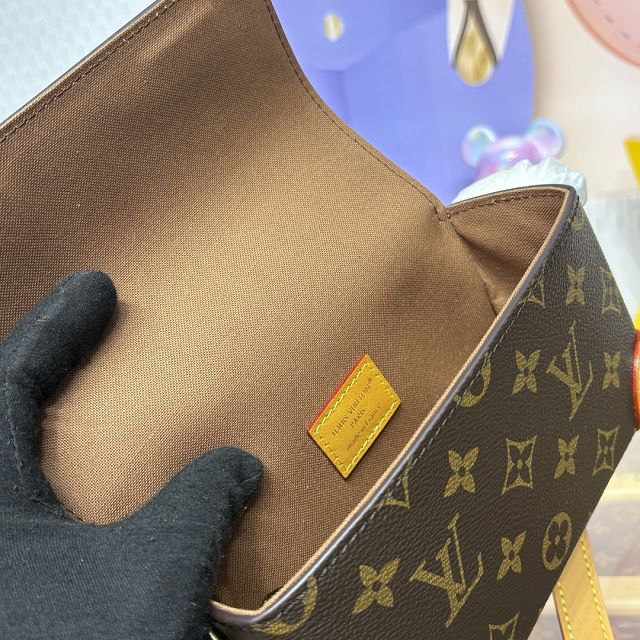 Louis vuitton original monogram canvas steamer messenger bag M14738