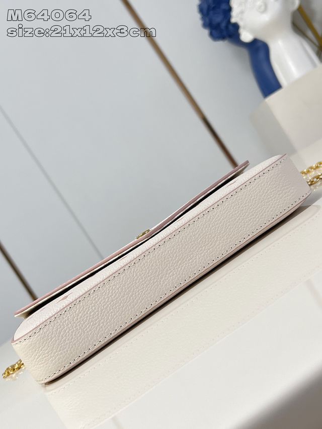 Louis vuitton original calfskin felicie pochette M14968 white