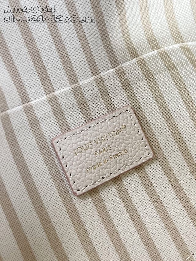 Louis vuitton original calfskin felicie pochette M14968 white