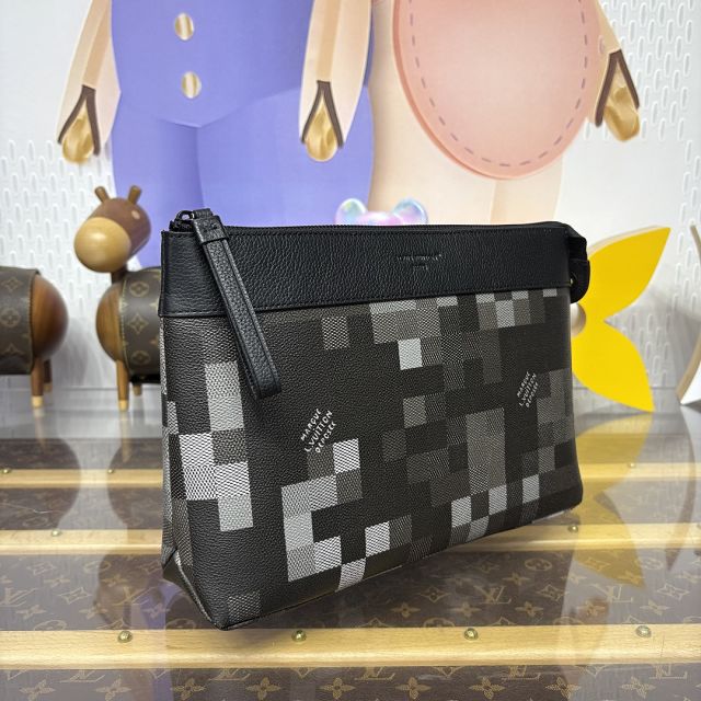 Louis vuitton original damier canvas pochette voyage souple M14926