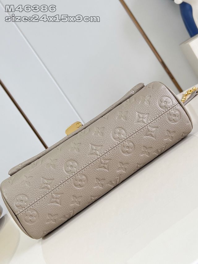 Louis vuitton original calfskin anytime flap bag M14606 grey