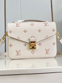Louis vuitton original calfskin pochette metis M14977 white