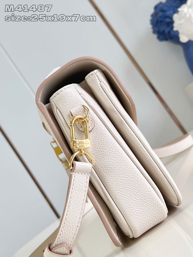 Louis vuitton original calfskin pochette metis M14977 white