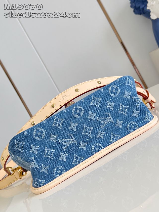 Louis vuitton original denim diane satchel M13070 blue