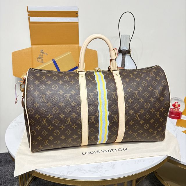 Louis vuitton original monogram canvas keepall 50 P01945