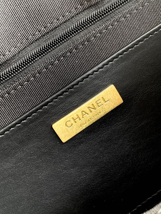 CC original crumpled calfskin large bowling bag AS5579 black