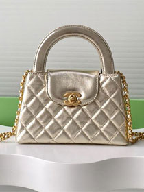 CC original calfskin mini shopping bag AS4416 gold