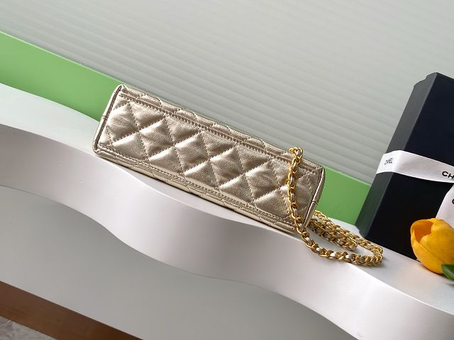 CC original calfskin mini shopping bag AS4416 gold